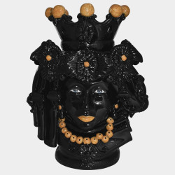 Ceramic Head h 50 black orange female