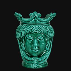 Testa h 25 con perline verde integrale femmina