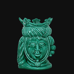 Modern Sicilian ceramic "Moor's head" from Caltagirone.
