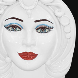 Testa h 38 con espressione white line donna - Teste di moro moderne Sofia Ceramiche