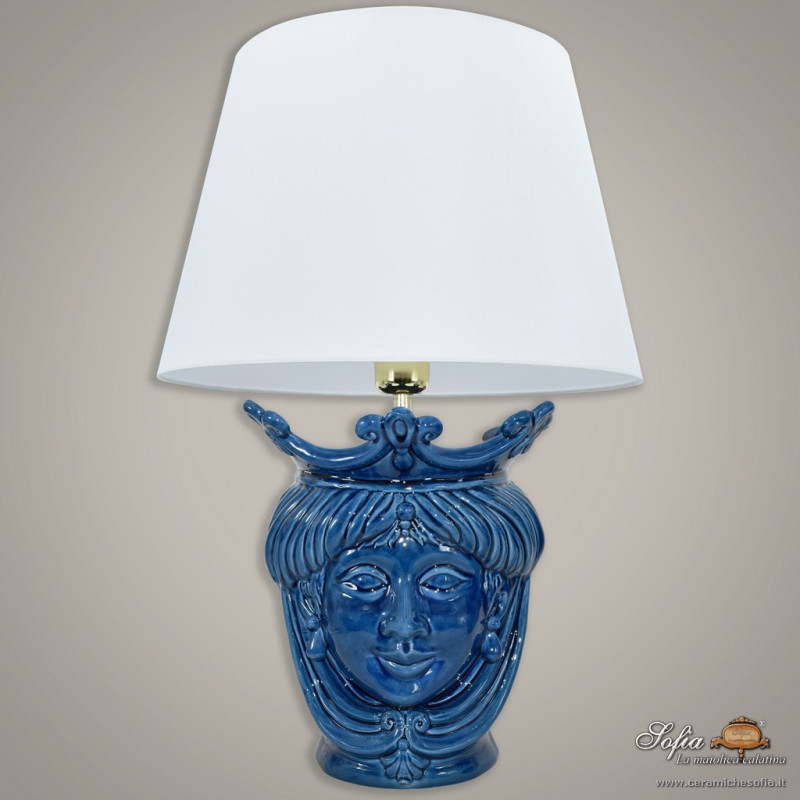 Modern Sicilian ceramic lamp