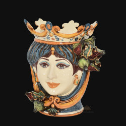 Ceramic Head with fichi h 25 blu/orange female