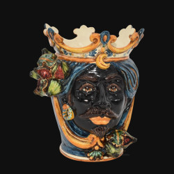 Ceramic Head with fichi h 25 blu/orange male