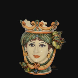 Ceramic Head with fichi h 25 green/orange female
