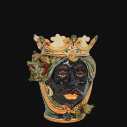 Ceramic Head with fichi h 25 green/orange male