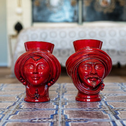 Testa h 30 Rosso Integrale Uomo - Teste di moro moderne Sofia Ceramiche