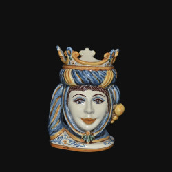 Ceramic head h 20 blue/orange female